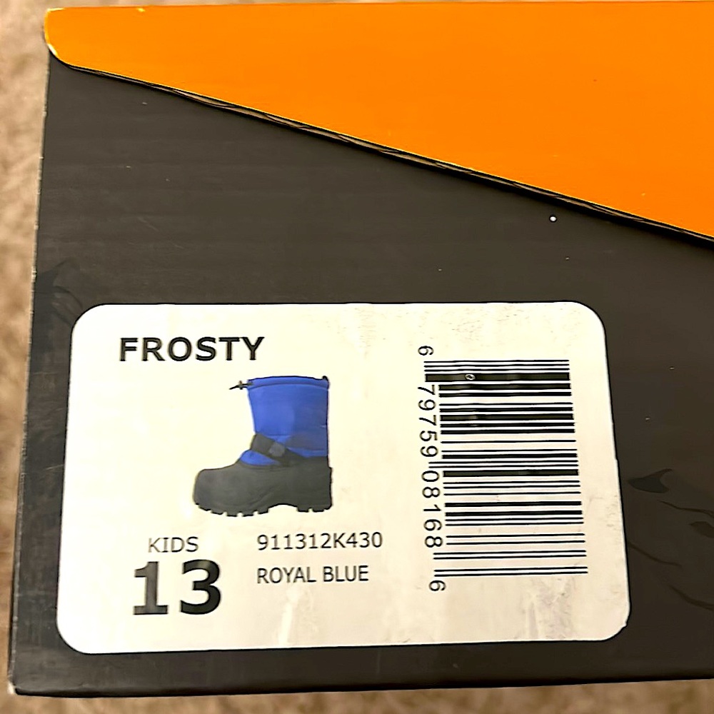 Northside Kid’s Snow Boots Size 13 **Royal Blue/Black** - Picture 5 of 5